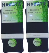 Navata Bamboe Sokken - 2 paar - Marineblauw - 39-42 - Naadloos en Zacht
