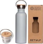 Retulp Urban - Waterfles - Drinkfles - 750 ml - Light Grey - RVS