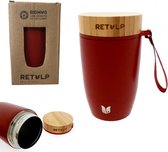 Retulp Big Mug Classic Red - Lunchpot - Thermos - Lunchbox - 500 ml - RVS - Rood