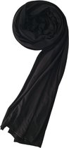 Hijab Jersey BLACK - Sjaal - Hoofddoek - Turban - Jersey Scarf - Sjawl - Dames hoofddoek - Islam - Hoofddeksel.
