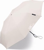 Happy Rain - Mini paraplu met UV bescherming - Automatisch - Grijs - maat Onesize