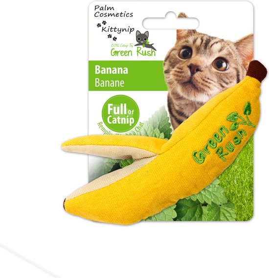 Kittynip Green Rush Catnip Banaan - Kattenkruid - Speelgoed voor Katten - Kattenspeeltjes - Kattenspeelgoed