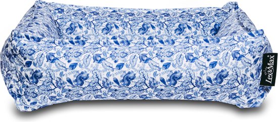 Lex&Max Basket Delftsblauw - 70x55 - Velvet hondenmand