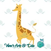 Giraf Sticker - Steppe Dieren - Giraffen Stickers - Gevlekte Lange Nek Dieren - Handgemaakte Stickers - Journaling - Bullet Journal - Scrapbooking - Leuke Stickers - Laptop Sticker - Telefoon Sticker - Cute - Dier - Lief - Schattig - Wilde Dieren