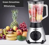 Sokany Blender 2 in 1 - Sokany Blender 400W - Purpose Blender - Power Nutri 2-in-1 Blender - 400 Watt Blender -Blender To Go - Kleine Blender - Mini Blender To Go