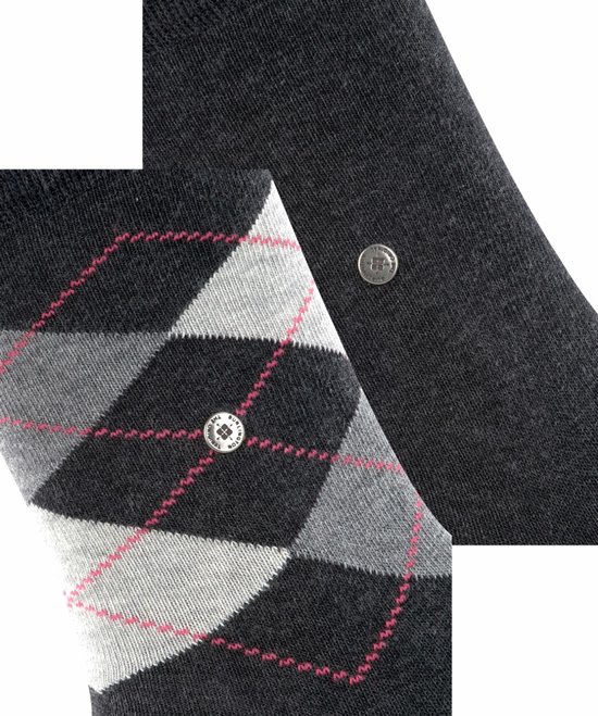 Burlington Everyday 2-Pack gedessineerd katoen multipack sokken dames grijs - maat 36-41