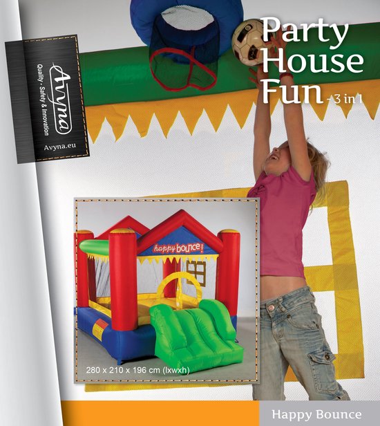 Avyna Springkussen Party House Fun 3-1 - Happy Bounce - Avyna