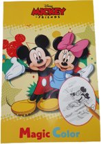 Magic Color Mickey & Friends Tekenboek - Toverblok - Geel - 32x15 cm - Speelboek - Tekenen - Kinderen Disney