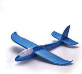 Tozy Zweefvliegtuig met verlichting XL - EXTRA GROOT wegwerp vliegtuig foam - Speelgoed vliegtuig - stuntvliegers - vliegtuig kinderen - buitenspeelgoed - Vliegtuig van verhard foam