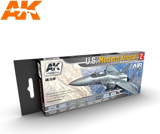 Foto: Ak interactive ak2140 u s modern aircraft 2 set 8 x 17 ml