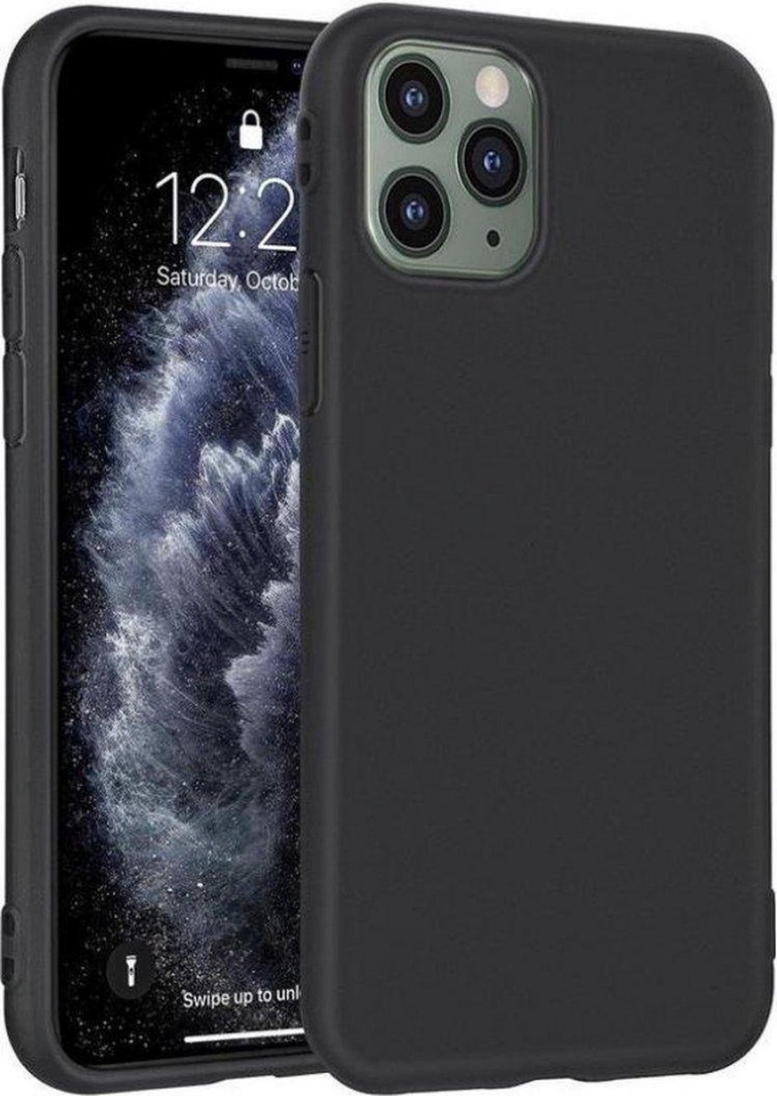 Fooniq Silicone Hoesje Zwart - Geschikt Voor Apple iPhone 11 Pro
