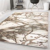 Modern Vloerkleed Alba - Marmer Design - Beige - 200x290 cm