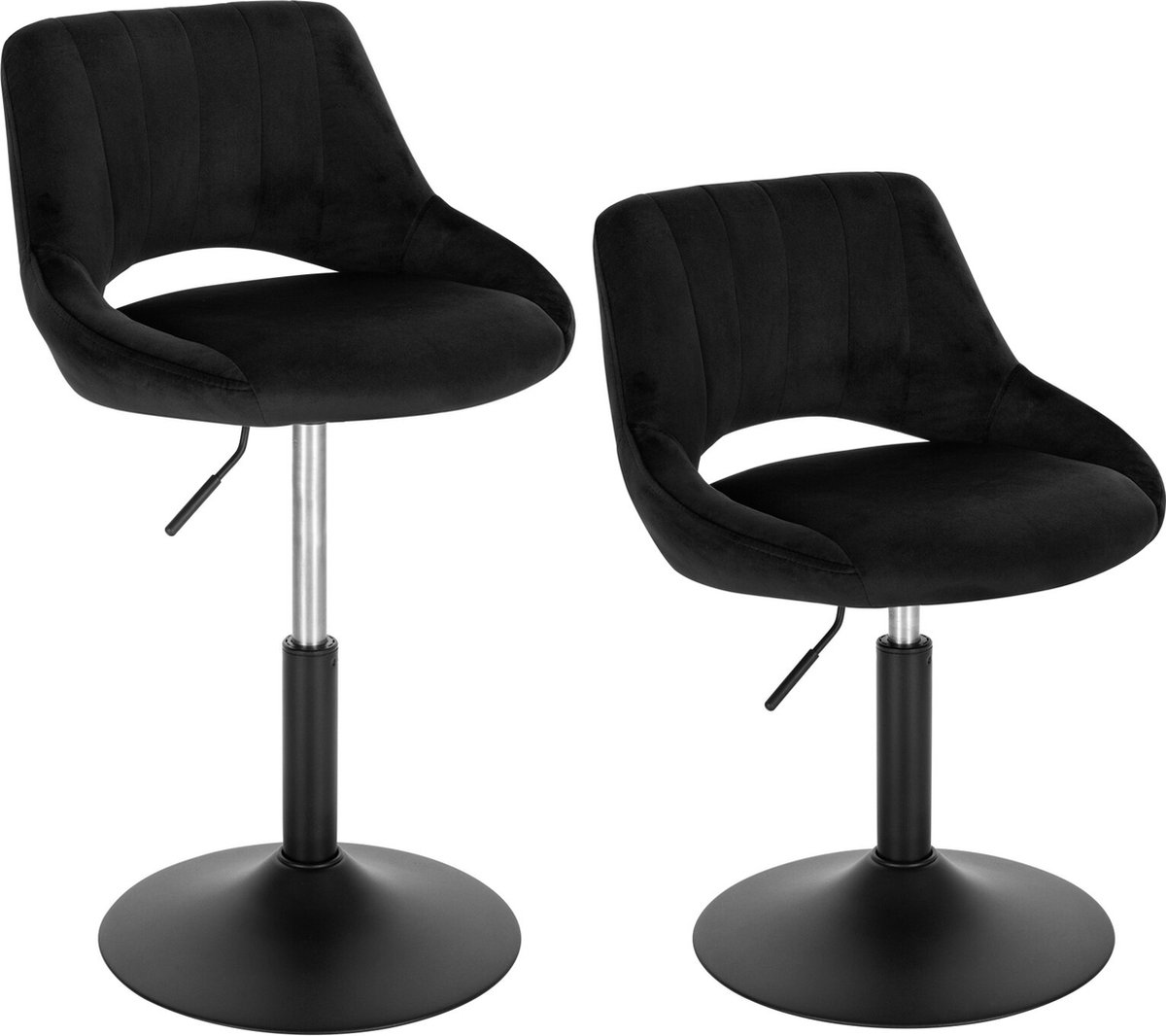 Kamyra Set De 2 Chaises En Velours Pivotantes Et R glables En Kamyra Set De 2 Chaises En Velours Pivotantes Et R glables En