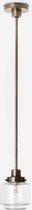 Art Deco Trade - Hanglamp Getrapte Cilinder Small Helder 20's Brons