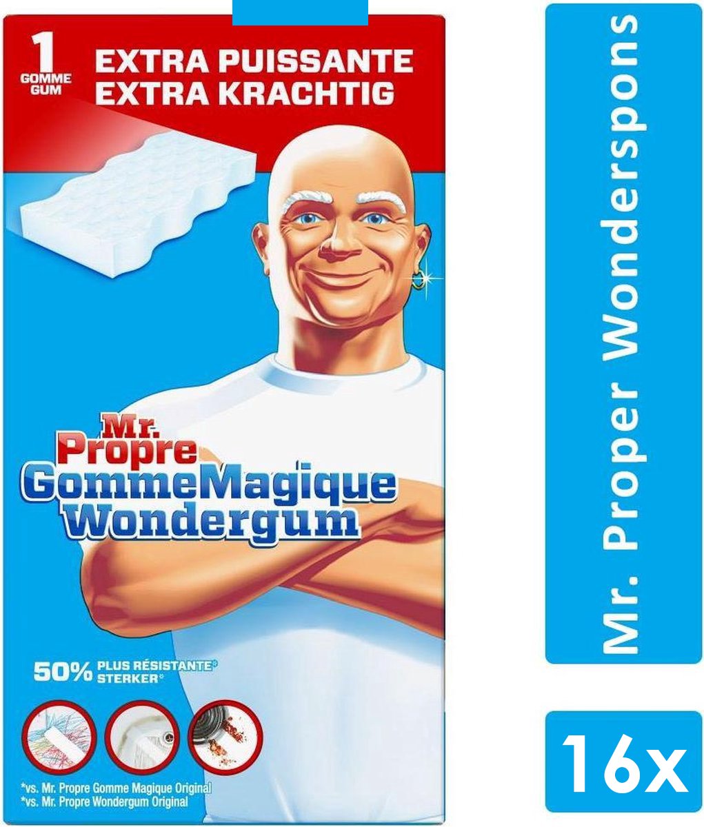 Monsieur. Clean - Éponge Wonder - Extra Puissante - 16 pcs