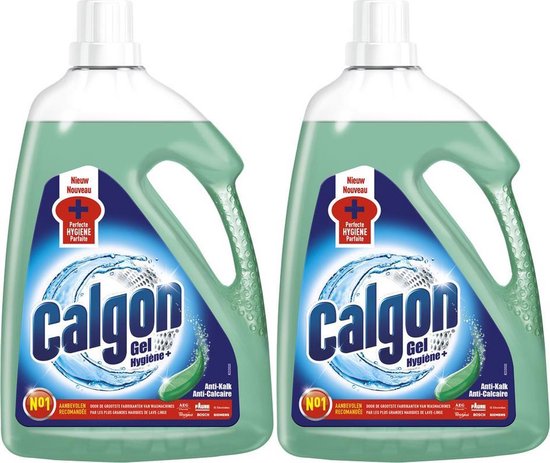 Calgon - Liquid Hygiene + - Nettoyant pour lave-linge et gel anti-calcaire  - 2 x 2,25L | bol.com