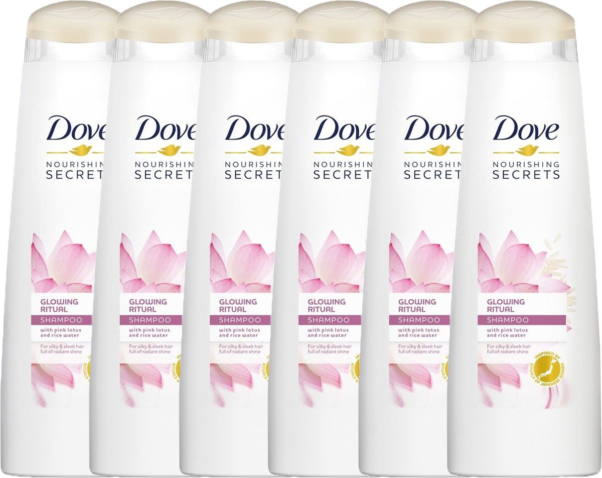 Dove Glowing Ritual Shampoo (Voordeelverpakking) - 6 x 250 ml