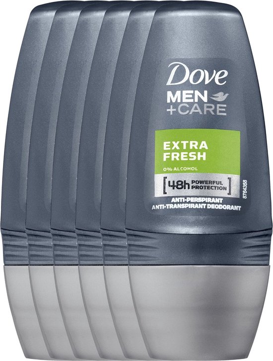 Dove Men+Care Extra Fresh Anti-Transpirant Deodorant Roller - 6 x 50 ml - Voordeelverpakking - Dove Men+Care