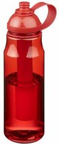 Narvie 2 stuks drinkfles/waterfles met koelelement 700 ml - Sportfles - BPA-vrij - Rood