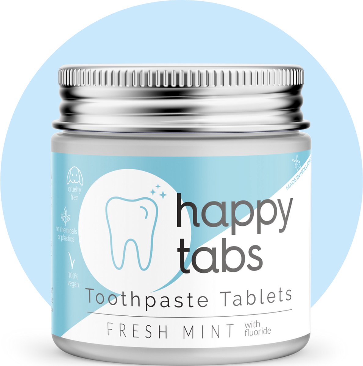 Tandpasta Tabletten (Fresh Mint met Fluoride) - 80 tabletten