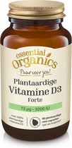 Essential Organics Puur - Plantaardige D3 Forte 75 mcg 3000 IE - 60 vegicaps