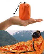 HONYAO Survival-slaapzak, noodbivakzak Noodreddingsdeken Herbruikbaar voor buiten kamperen, wandelen - 1 pak