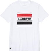 Lacoste Sport T-shirt biologisch katoen heren wit - XXL