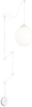 Ideal Lux Boa - Hanglamp Modern - Wit - H:1200cm   - E27 - Voor Binnen - Metaal - Hanglampen -  Woonkamer -  Slaapkamer - Eetkamer