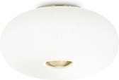 Ideal Lux Arizona - Plafondlamp Modern - Wit  - H:21cm - GX53 - Voor Binnen - Metaal - Plafondlampen - Slaapkamer - Kinderkamer - Woonkamer - Plafonnieres