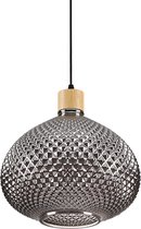 Ideal Lux Bergen - Hanglamp Modern - Zwart - H:242cm   - E27 - Voor Binnen - Metaal - Hanglampen -  Woonkamer -  Slaapkamer - Eetkamer