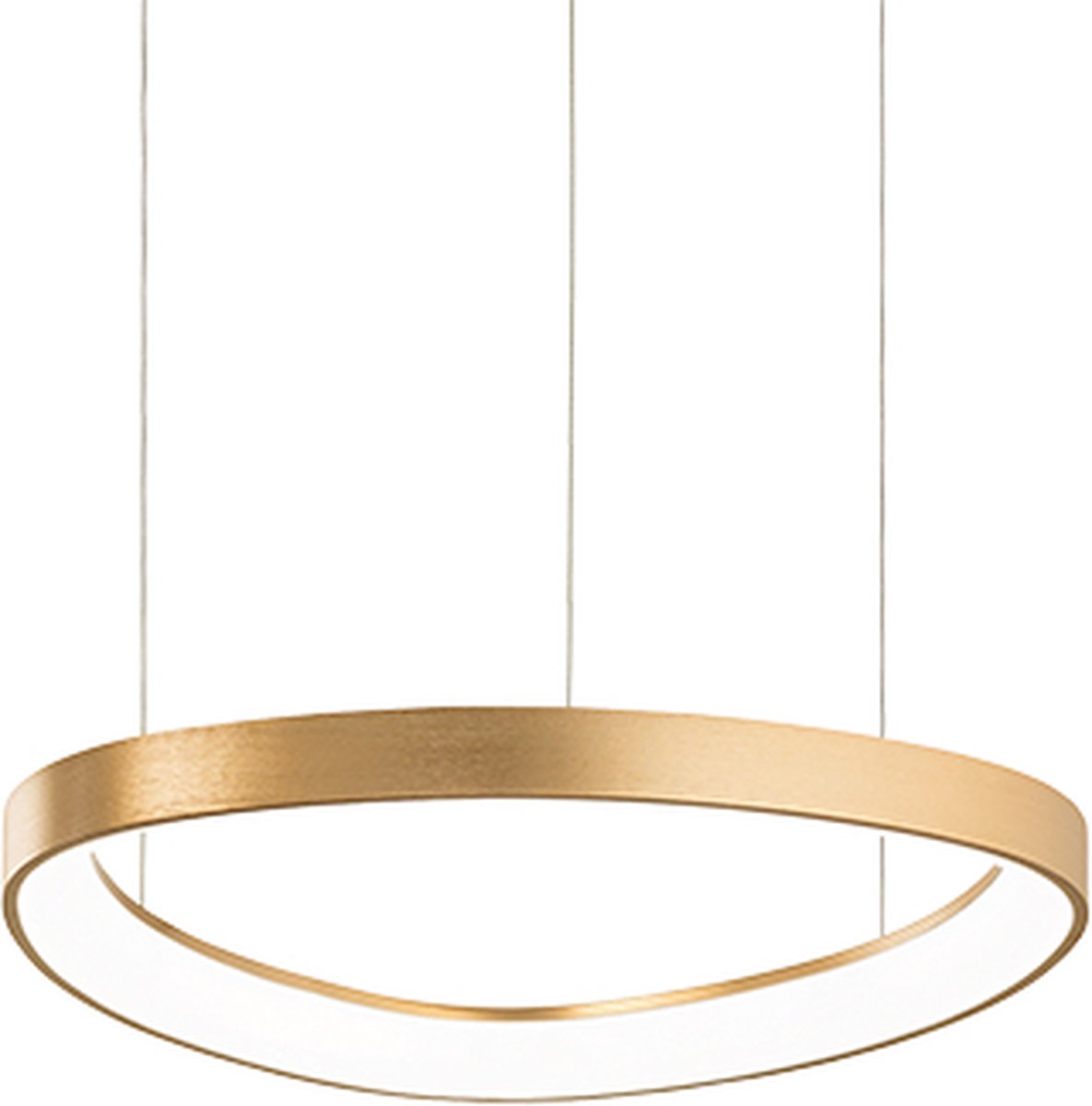 Ideal Lux - Gemini - Hanglamp - Metaal - LED - Messing - Voor binnen - Lampen - Woonkamer - Eetkamer - Keuken