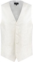 Gents - Gilet paisley ecru - Maat 58