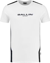 Ballin Amsterdam -  Heren Slim Fit   T-shirt  - Wit - Maat S