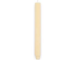 Riviera Maison Dinerkaarsen - Rib Dinner Candle - Geel - 2 Stuks - 25 cm