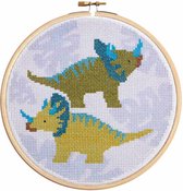 Hawthorn Triceratops borduren (pakket) met borduurring