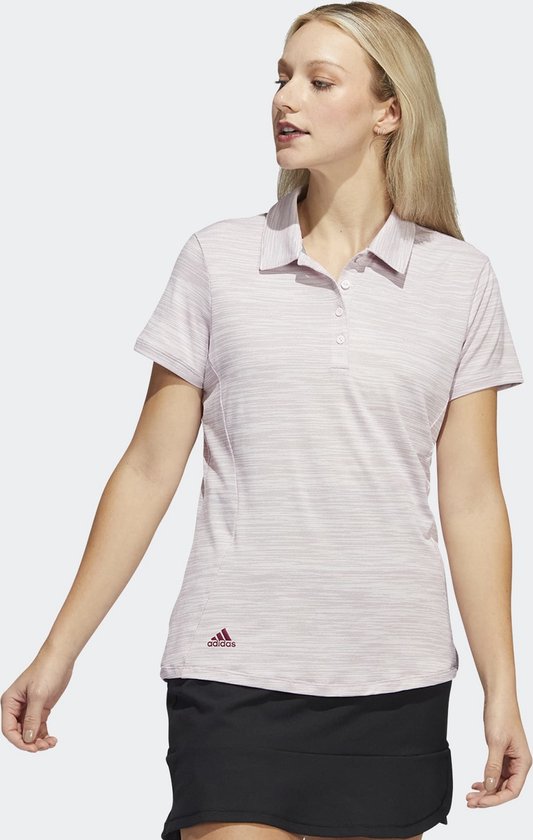 Adidas Dames Space-Dyed Poloshirt Pink bol - Main Image