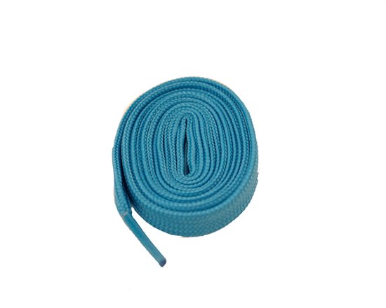 Feterz | Sneakerveters | Platte schoenveter blauw | 100cm | 10 mm breed