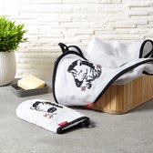 Baby Ono Bamboo Wit Zebra Washandje 347/04