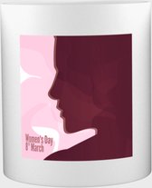 Akyol® Woman's day Mok met opdruk | international woman´s day | vrouwen | 8 maart | 350 ML inhoud