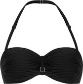 CYELL Dames Bandeau Bikinitop Voorgevormd met Beugel Zwart -  Maat 90C