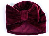 MXM Bordeaux Muts met strik Baby 50 - 56