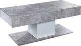 UniversalCT124 salontafel 2 laden beton decor, wit.