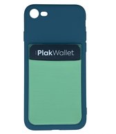 Opplakbare pasjeshouder telefoon - Groen - Voor elk smartphone(hoesje) - tot 7 pasjes - PlakWallet