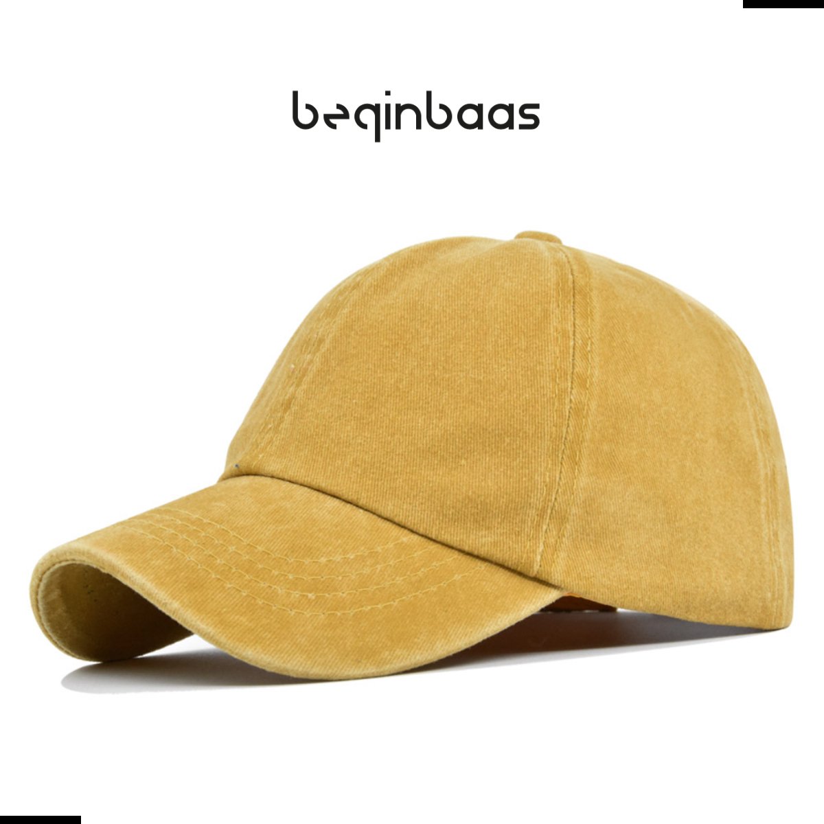 Legend Cap Basic Kids - beginbaas - Skinny Dye - Yellow - Gele Pet