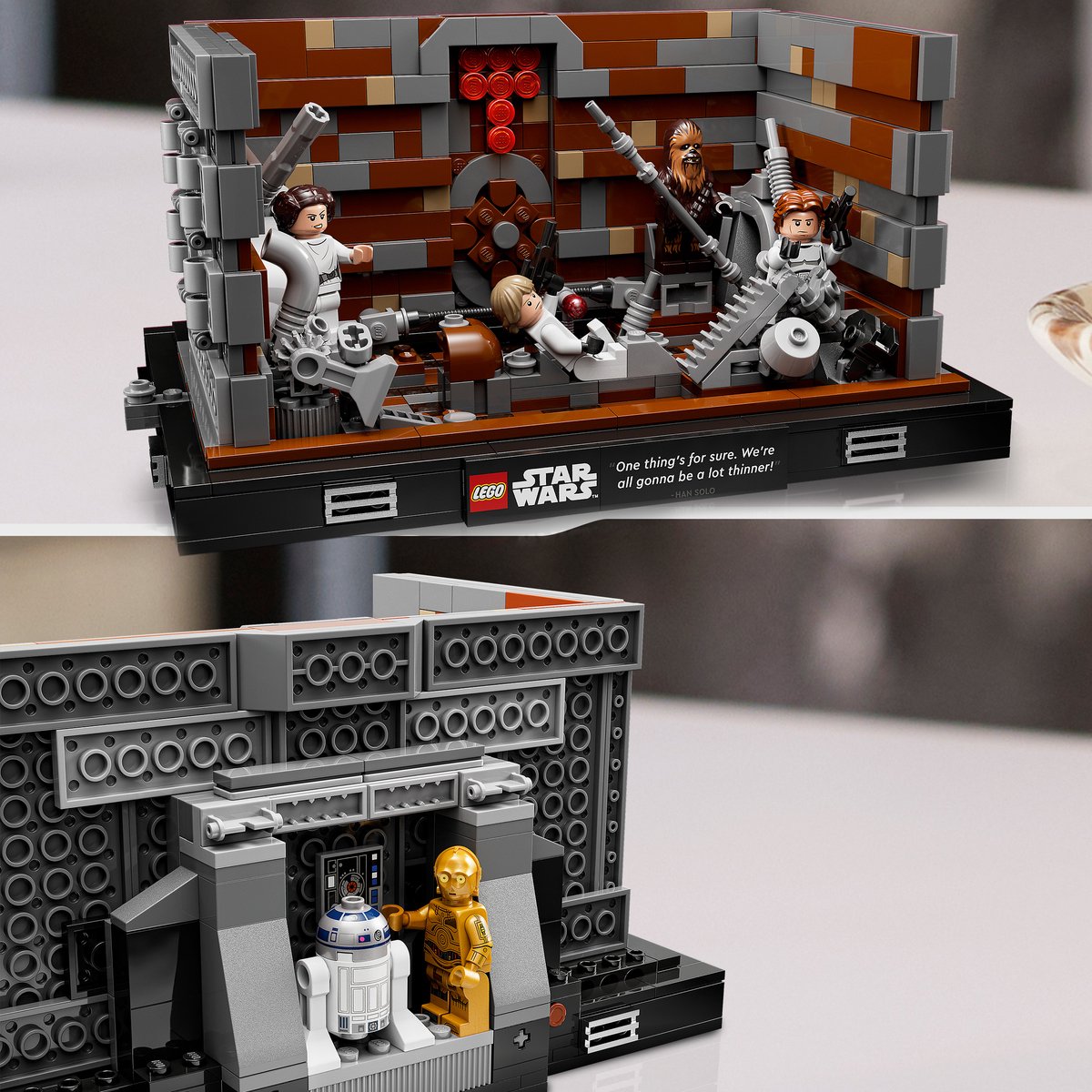 LEGO Star Wars 75339 Diorama du Compacteur de Déchets de l'Étoile de la  Mort