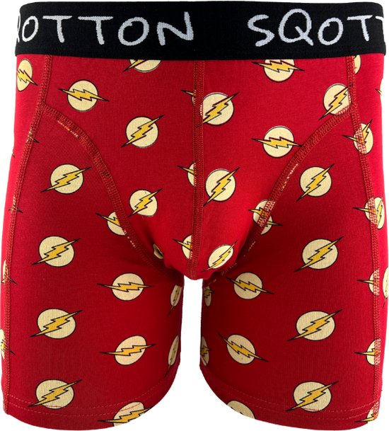Caleçon - SQOTTON® - Lightning - Rouge - Taille L