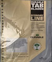 Durable - economy line - tabbladen PP - 23 rings - grijs