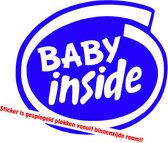 Autotoebehoren - Stickerloods Baby inside -autosticker-car decal- autoraamsticker-