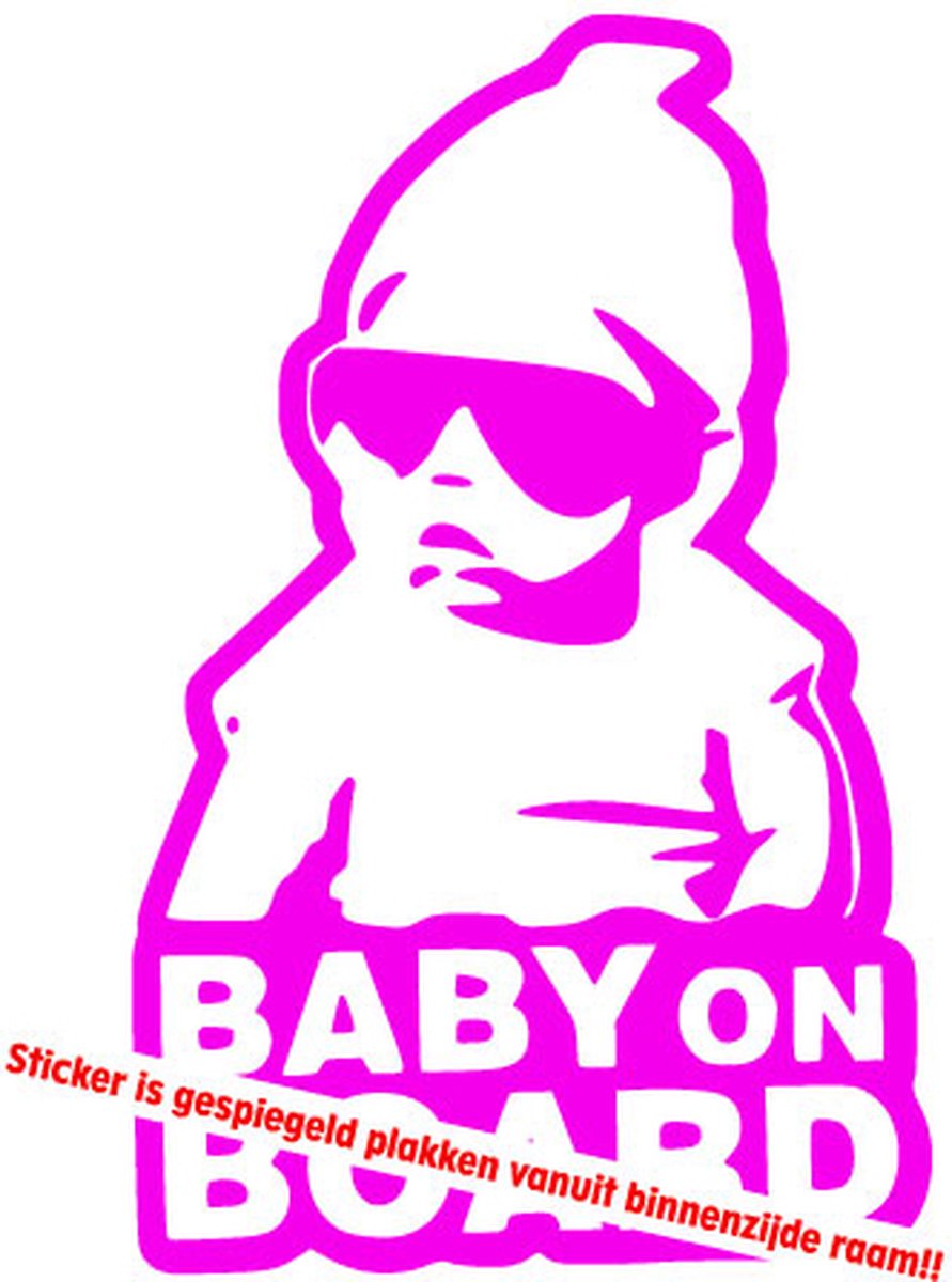 Autotoebehoren - Stickerloods Baby On Board Sticker -autodecal- autoraamsticker-