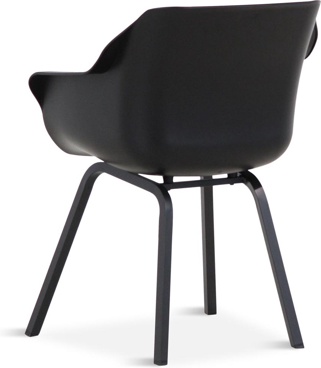 Hartman Sophie armchair chaise de jardin avec accoudoirs - Noir - set de 2